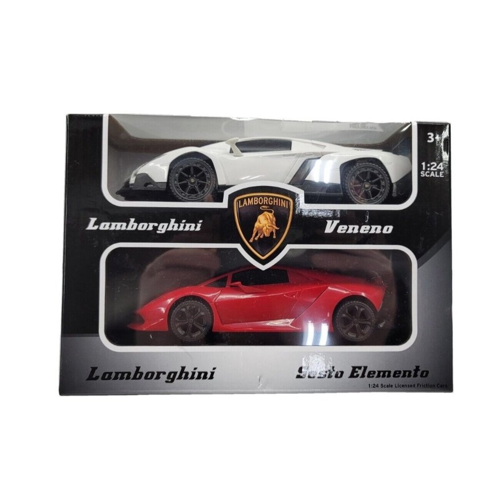 Lamborghini Veneno Sesto White Red 1:24 Scale Brand New A5
